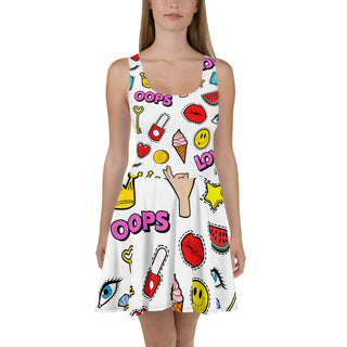 Emoji Skater Dress