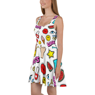 Emoji Skater Dress