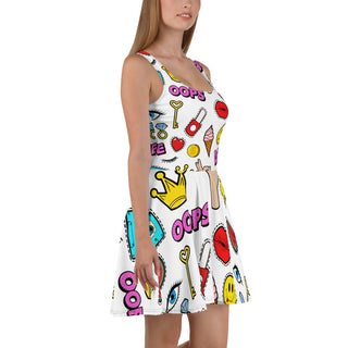 Emoji Skater Dress