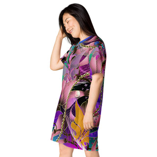 GLD/FLORAL DRESS