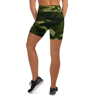 Army Grn Yoga Shorts