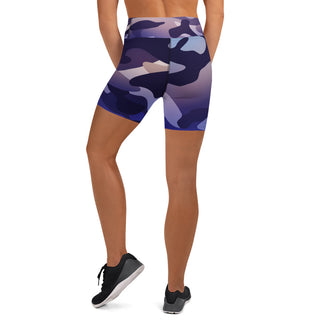 Berry Camo Yoga Shorts