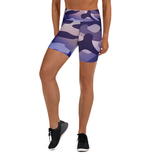 Berry Camo Yoga Shorts