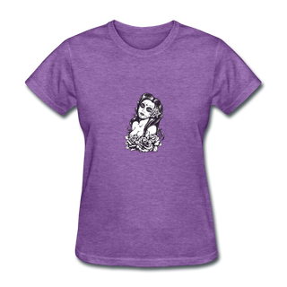 La Catrina Tee - purple heather