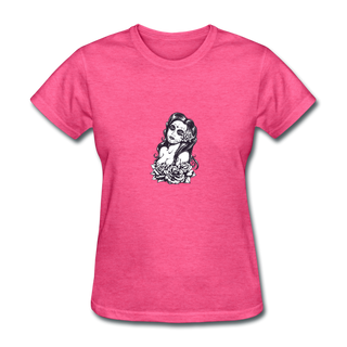 La Catrina Tee - heather pink