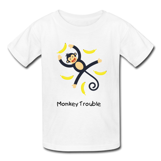 Monkey T - white