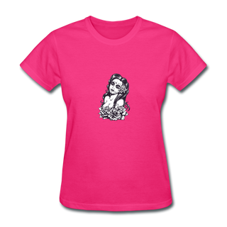 La Catrina Tee - fuchsia