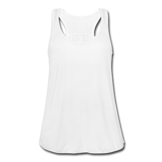 Women's Flowy Tank Top by Bella - white