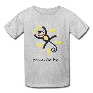 Monkey T - heather gray