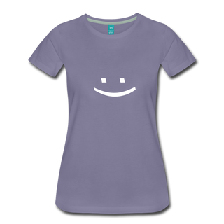 Smiley Face Tee - washed violet