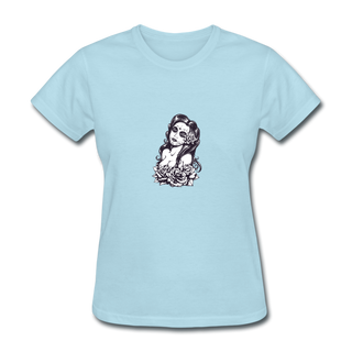 La Catrina Tee - powder blue