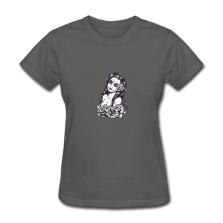 La Catrina Tee - charcoal