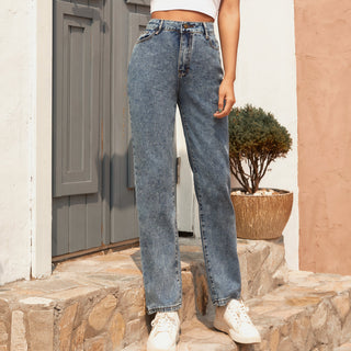 High Waisted Denim trousers