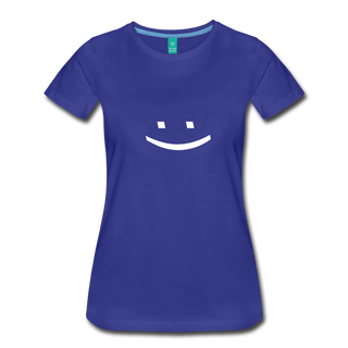 Smiley Face Tee - royal blue