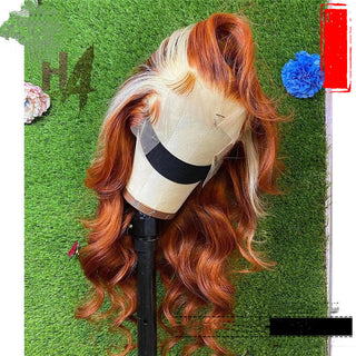 30 Inch Ginger Body Wave Lace Front Wig Hd 613 Blonde