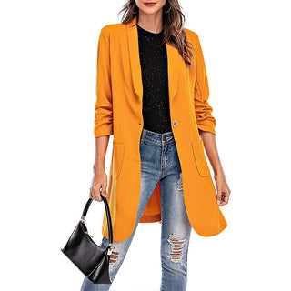 Mid Length Pocket Coat Blazer