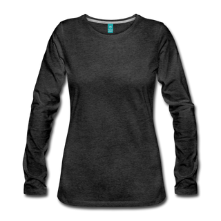 Women's Premium Long Sleeve T-Shirt - charcoal gray