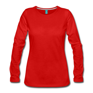 Women's Premium Long Sleeve T-Shirt - red