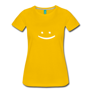 Smiley Face Tee - sun yellow