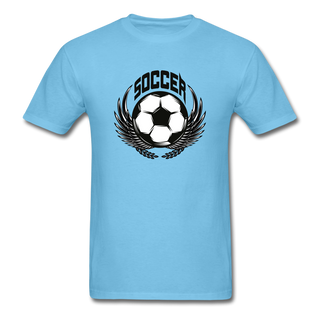 Soccer T - aquatic blue