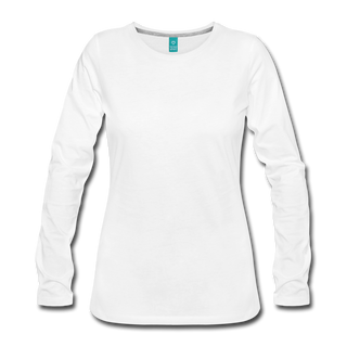 Women's Premium Long Sleeve T-Shirt - white