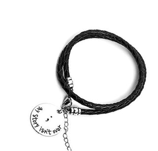 Semicolon Hand Stamped Bracelet