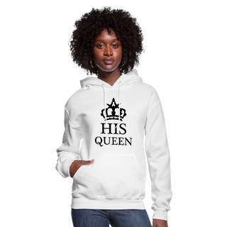 His Queen Hoodie - white