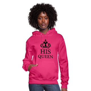 His Queen Hoodie - fuchsia