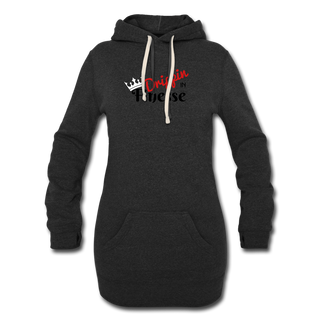 Finesse  Hoodie Dress - heather black