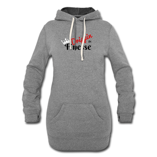 Finesse  Hoodie Dress - heather gray